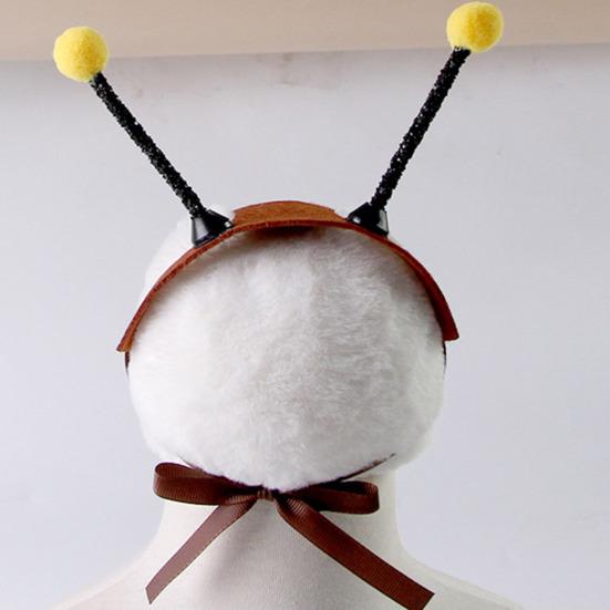 Головной убор пчелы с ушами-антеннами, головной убор кошки/собаки с отверстиями для ушей, головной убор для питомца для кошек, маленьких собак, бишона, для праздничной вечеринки, маскарадного костюма