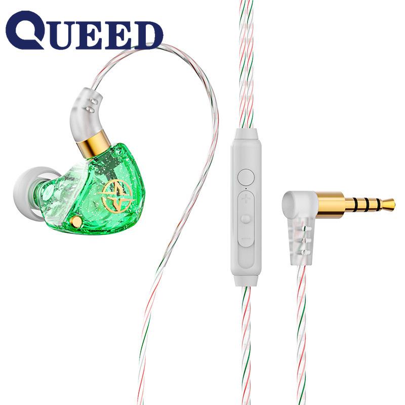 X6 Сабвуфер ушного типа для мобильного телефона Проводные наушники-вкладыши