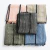 European and American Gentlemen's Metallic Thread Scarf Autumn/Winter Retro Versatile Men's Retro Art Cotton Scarves