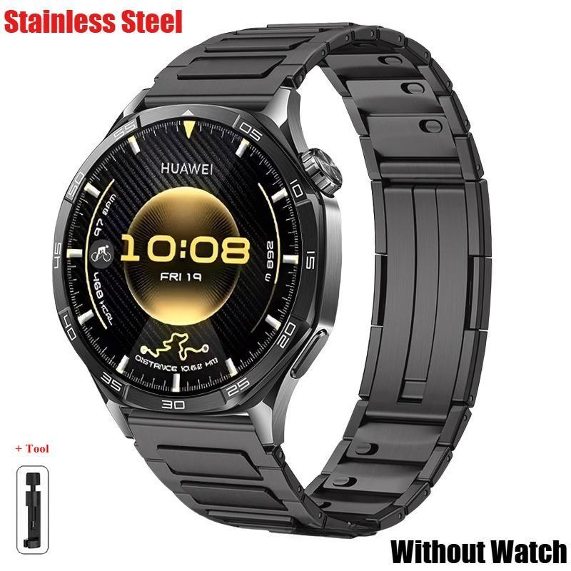 Ремешок из нержавеющей стали 22 мм с быстрой фиксацией для Huawei GT 6 46 мм, GT 6 Pro 46 мм, титановый, деловой, с боковым отсоединением для Huawei W