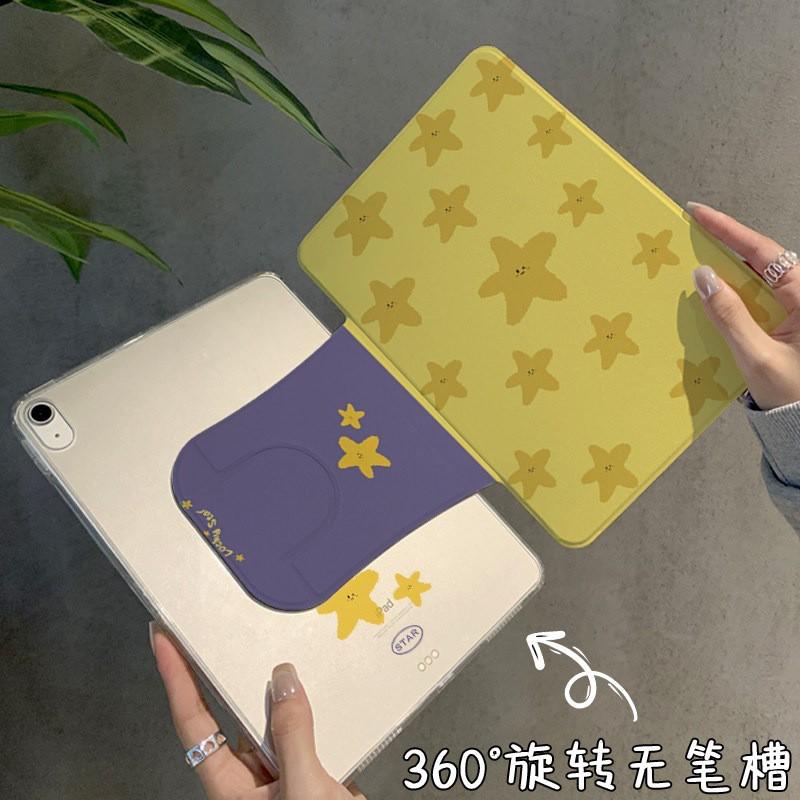 IPad Air 6 5 4 Case 10.9 Inch Pro 11 Mini 7 8 9 With Stand Anti-Slip Cartoon Flip Cover Acrylic Shell