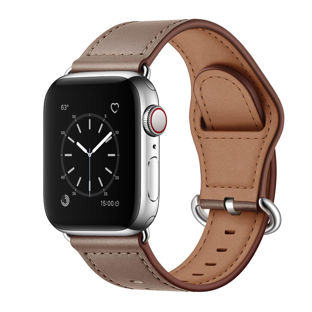 Genuine Leather Strap for Apple Watch Band  44mm 45mm 42mm Luxury Watch Band for IWatch Serie 7 3 4 5 6 Se 4 Fashion Watch Strap