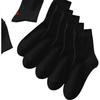 7 Pairs Lavender Essential Oil Odor-Resistant Socks for Women 100% Cotton Solid Color Mid-Calf Socks