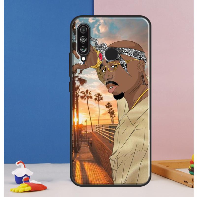 Чехол для телефона Huawei Nova 12s 7i 8i 11i 12i 9 10 SE Y73 Y90 Y70 Y72 Y61 Y91 P30 P40 Lite P60 Pro с изображением хип-хоп исполнителя 2Pac