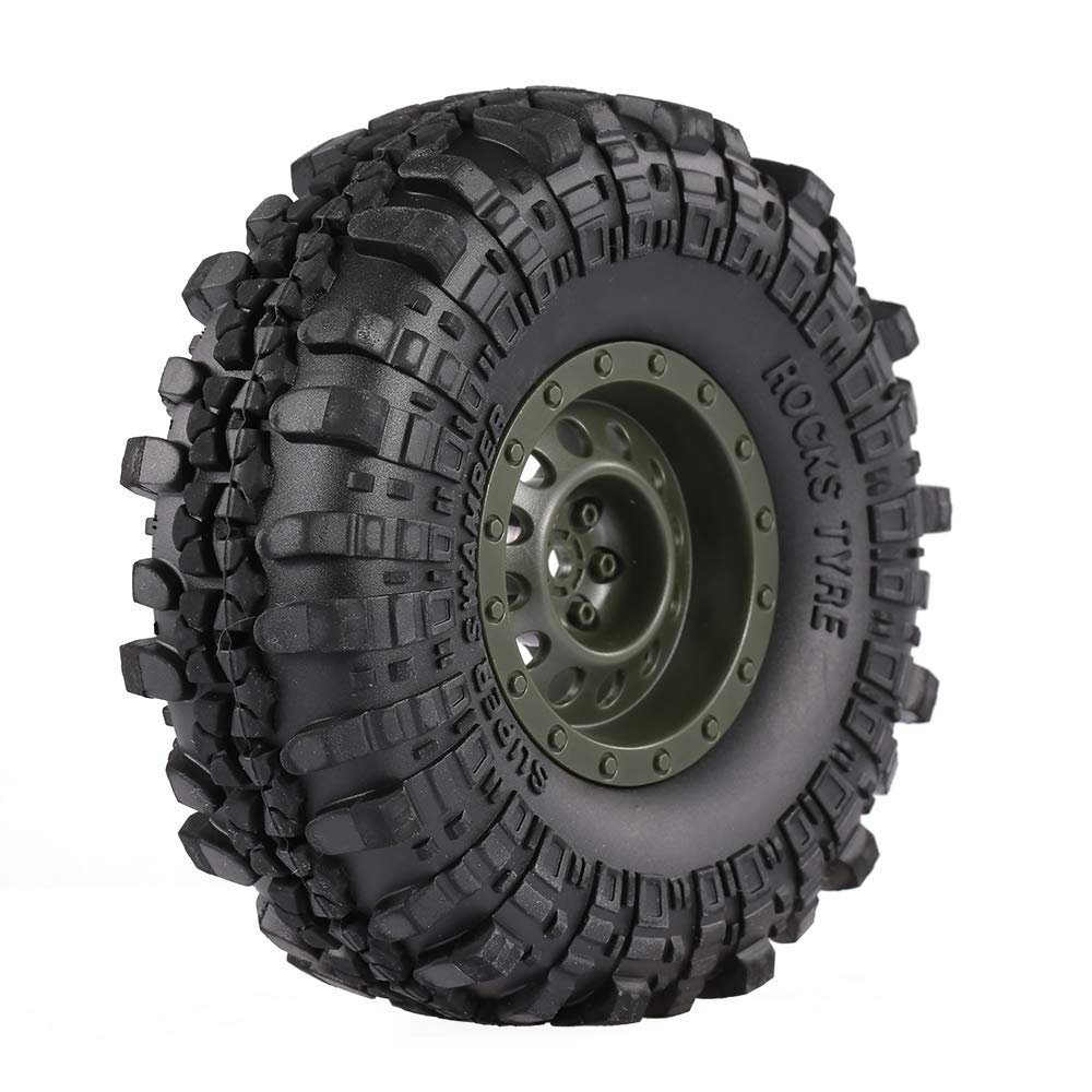 Goolsky 4 шт. AUSTAR 110 мм 1,9" Диски с Резиновыми Шинами для 110 RC Машины Traxxas HSP Redcat RC4WD Tamiya Axial SCX10 D90 HPI RC Скалолаза