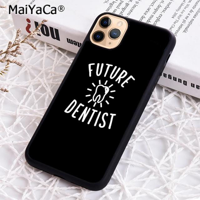 MaiYaCa Чехол для телефона с изображением зубов с коронками для стоматологов Для iPhone 17 Air 13 14 16 16e 15 pro max plus 11 12 чехол