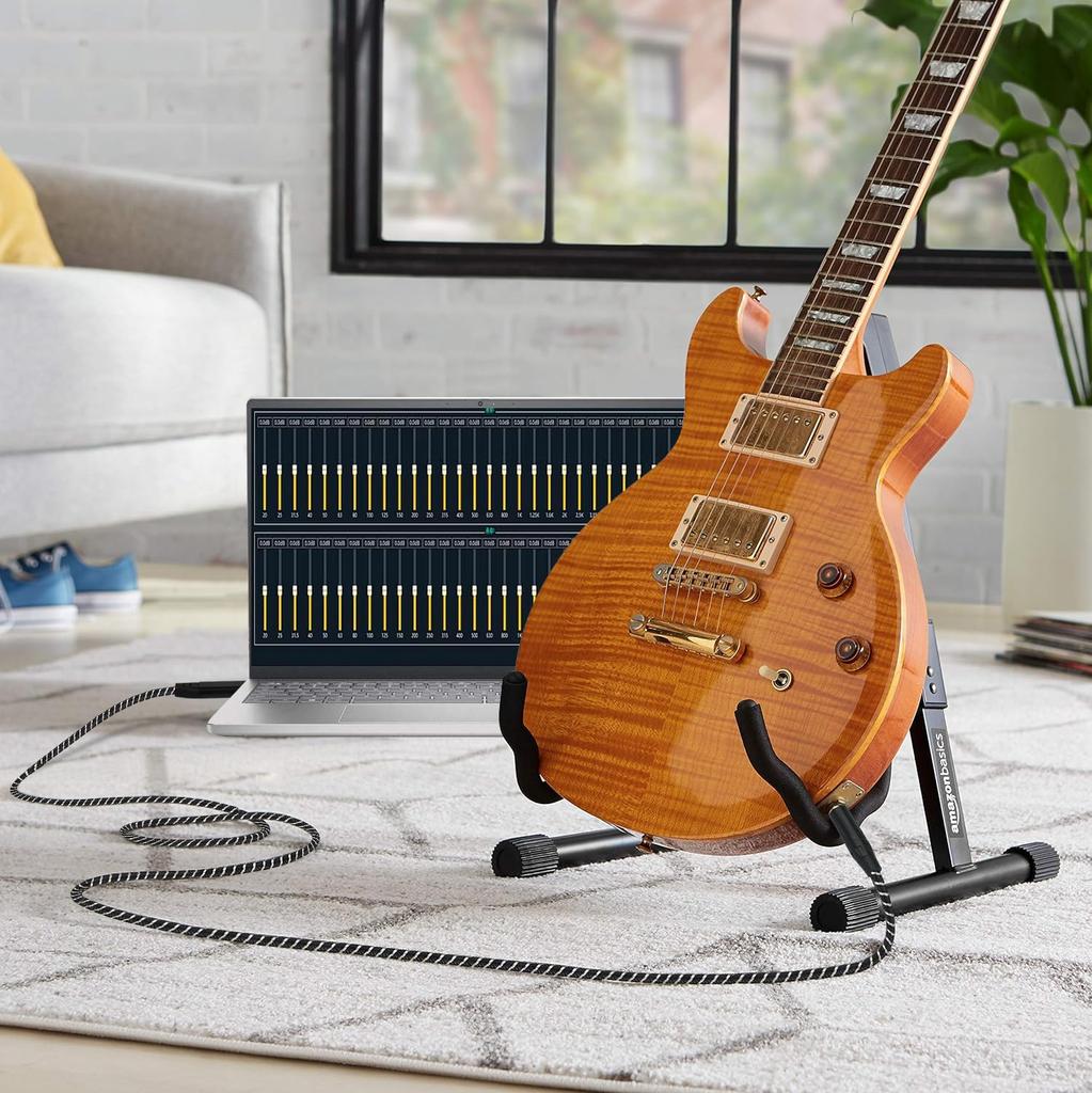 USB Гитарный 3M к Адаптеру Папа для Музыкальных Совместимый с iPhone iPad iPad Air iPad Samsung Pixel Android и ПК Кабель Type-C, Type-C 6.35мм