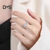 Женское кольцо регулируемый размер открытие обручальное кольцо кубический цирконий инкрустация помолвка ювелирные изделия палец кольцо