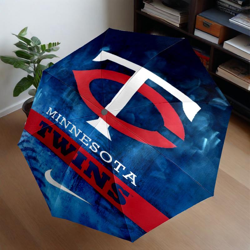 Neon Lights Minnesota Umbrella 8-Frame for Travel, Camping, Casual Lightweight Portable Umbrella, Essential for Every Family Holidays Gift