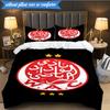 Wydad AC Football Club Emblem 3pcs Bedding,Including 1pc Duvet Cover And 2pcs Pillowcases Perfect for Christmas,Ideal for Bedroom, Dormitory