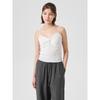 Свитер без рукавов с сборками, цвет слоновой кости