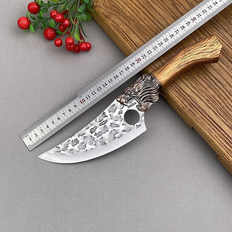 Нож для мяса из нержавеющей стали, кованый нож ручной работы, кухонный нож для шеф-повара, походные ножи для рыбы, резак