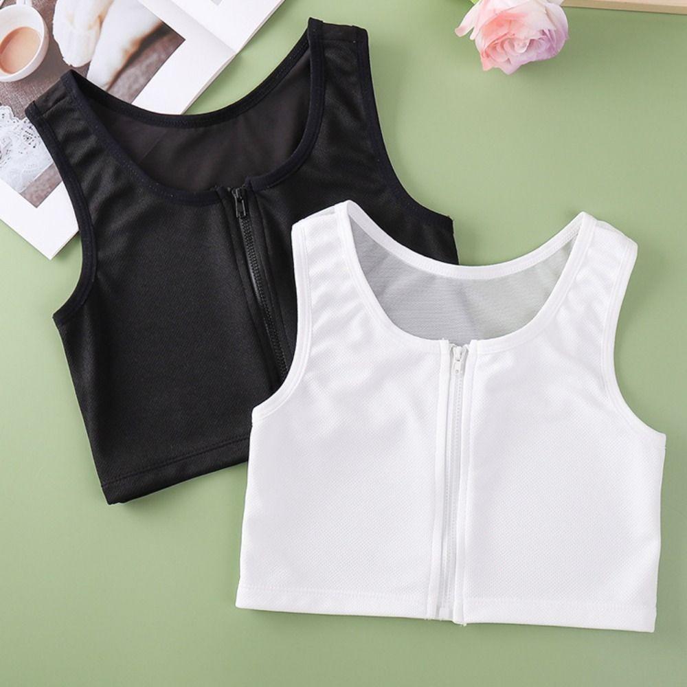 Slim Fit Seamless Shapewear Mesh Thin Underwear for Women Simple Chest Wraps Binding Seaside