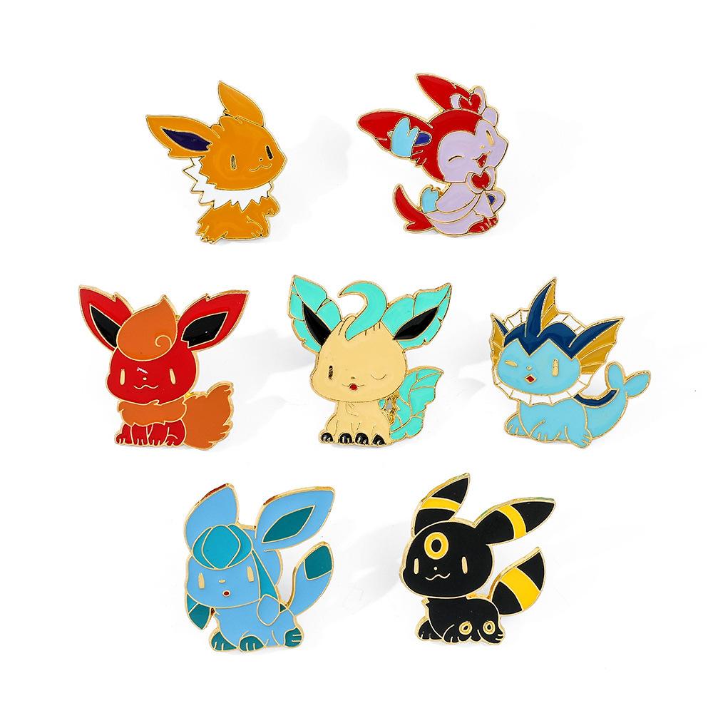 Pikachu Elf Enamel Pins Kawaii Character Brooch Clothing Backpack Lapel Badges Fashion Jewelry Accessories For Kids Gift