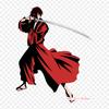 Katana Rurouni Kenshin Kenshin Himura Makoto Shishio Iron On Patches For Clothing Applique Stickers On Clothes Heat-Sensitive Custom Patch