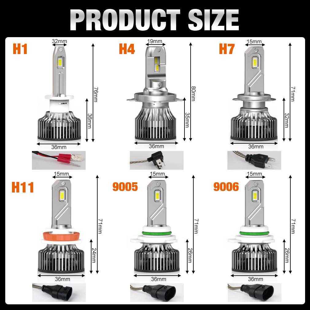 2 шт. 150000LM H7 светодиодные фары H4 светодиодные лампы H1 H8 H11 9005 HB3 9006 HB4 9012 HIR2 3570 CSP светодиодные медные трубки автомобильные фары автомобильные противотуманные фары 6000K 12 В
