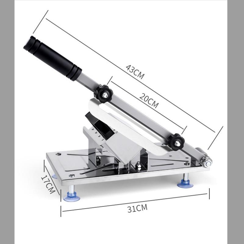 Многофункциональный овощерезка из нержавеющей стали в западном стиле, слайсер для рулета из баранины, бытовой утолщенный ручной мясорез черного цвета