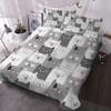 Cute Colored Cat Bedding Three-Piece Quilt Cover
