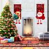 1 шт. милый Санта-Клаус, снеговик, лось, подвесной флаг, веселое Рождество, мультфильм, длинные ноги, кукла, домашний декор