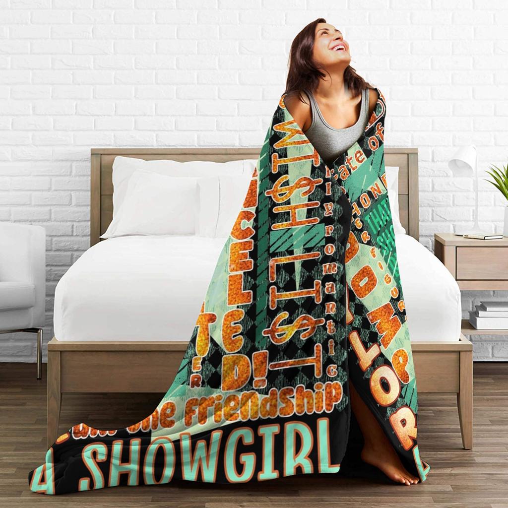 The Life of A Showgirl Blanket Cozy Soft 2025 New Album Throw Blankets for Bed 50x60 Inch Multiple Sizes Bedspreads