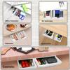 YOOUSOO 2 Pack Under Desk Storage Drawer Organizer, Hidden Slide Out Drawer Attachment, with Self - Adhesive Feature for Desktop and Table