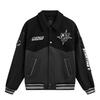Мужская хлопковая куртка с длинным рукавом Li Ning Wade Series, однобортная, с буквой на спине, мужские куртки AJMW067-1
