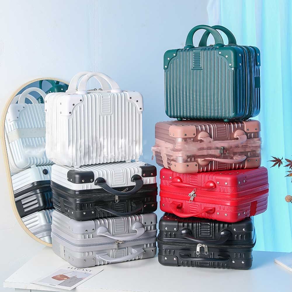 14 Inch Mini Travel Suitcase Cosmetic Box Hand Luggage Organizer Makeup Case Small Password Box Boarding Case