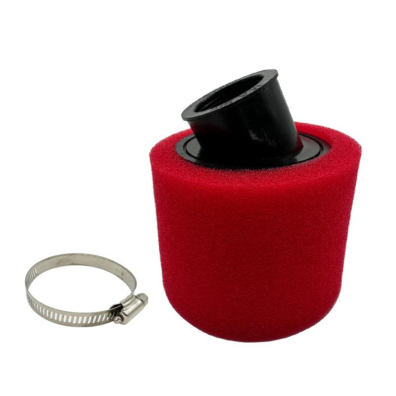 2PCS 35/38-40/42/45/48mm Bent Neck Foam Air Filter Sponge Cleaner Clamp-on Moped Scooter For 110/125/150/250cc Dirt Pit Bike