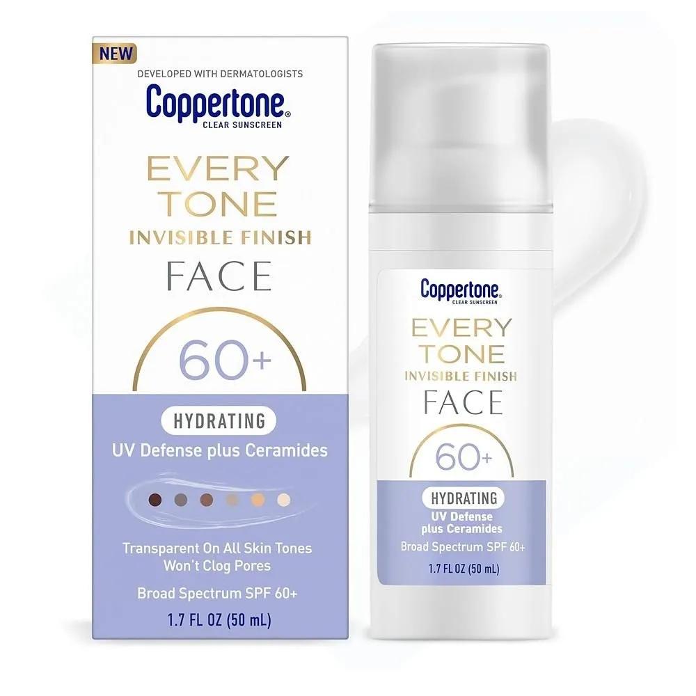 Coppertone Every Tone Солнцезащитный крем 50 мл 1 Упаковка для Лица Невидимый Coppertone Every Tone Невидимое Покрытие