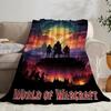 Game World of Warcraft Throw Flannel Throw Blanket: Soft Kid-Friendly Warm Anti-Static All Season Washable Couch Bed Home