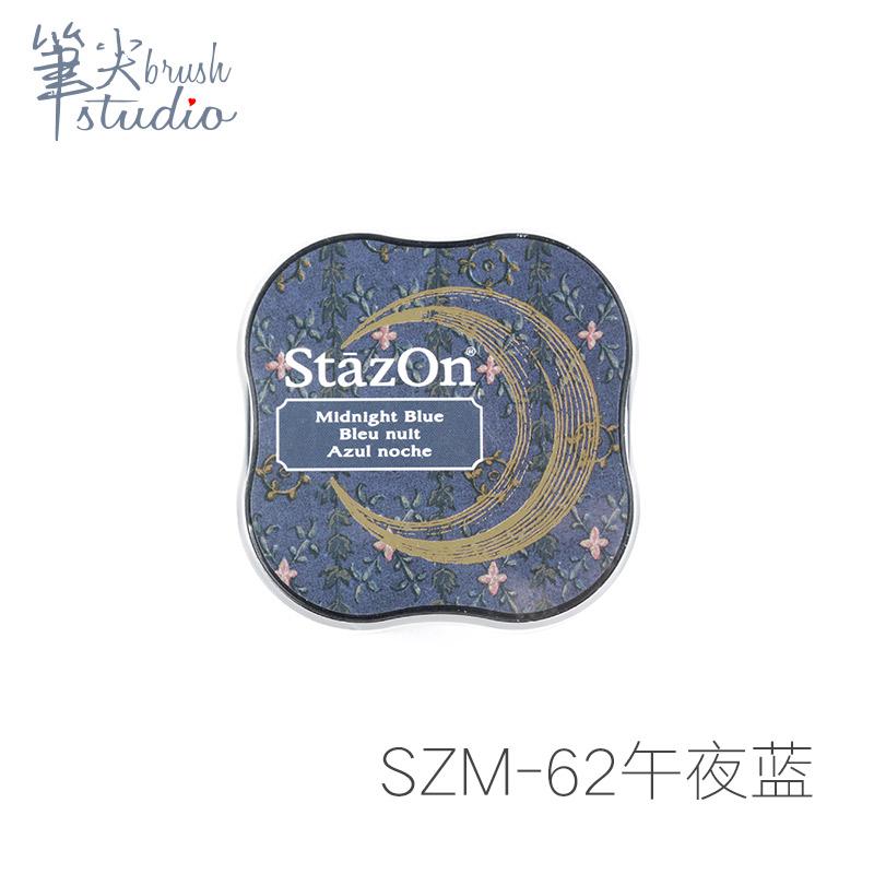 1PcTSUKINEKO Inkpads Stazon Mini Fast Dry Oil Based Ink Pad Metal Leather Glass Multi-purpose Pad