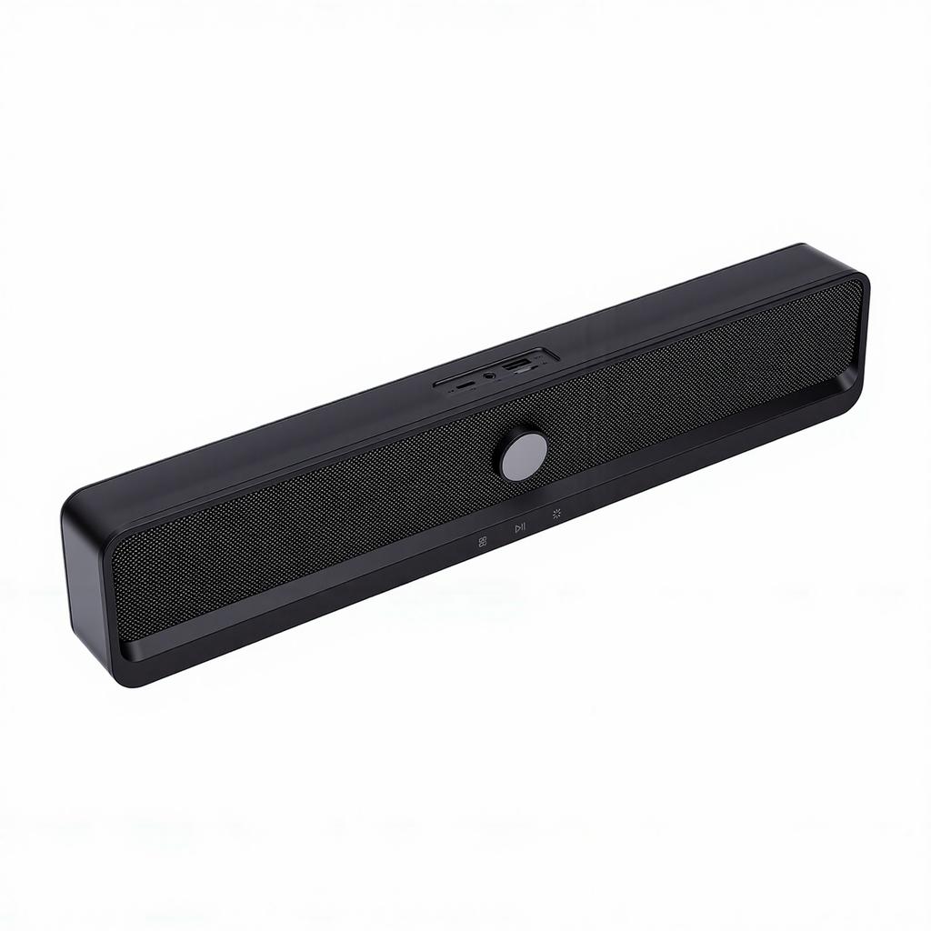 Компьютерная колонка Bluetooth 6.0 с питанием от USB, ПК-колонка с RGB-подсветкой, 3,5 мм AUX, 2.0-канальная, для ноутбука