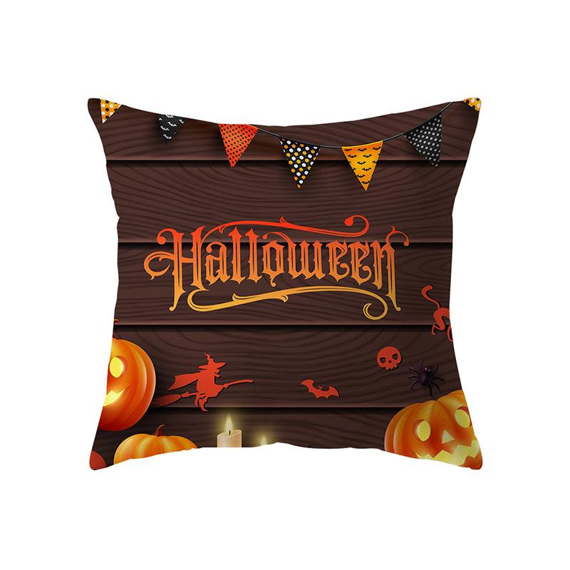 Pumpkin Halloween Theme Pillow Cover Sofa Cushion Cover Holiday Gift Party Decoration Home Decor