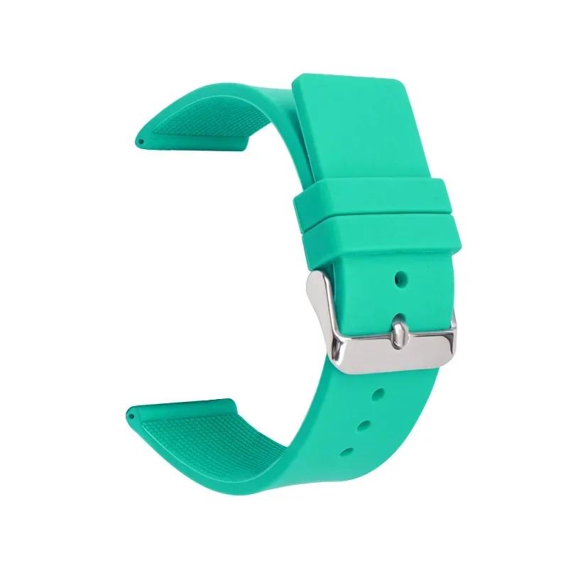 12 мм 14 мм 16 мм 18 мм 20 мм 22 мм 24 мм силиконовый ремешок для Omega мягкий резиновый ремешок конфетного цвета для мужчин и женщин сменные аксессуары для браслета