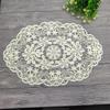 Flower Embroidery Lace Table Mat Embroidered Vase Table Lamp Pad Lace Table Cloth  Beside Table