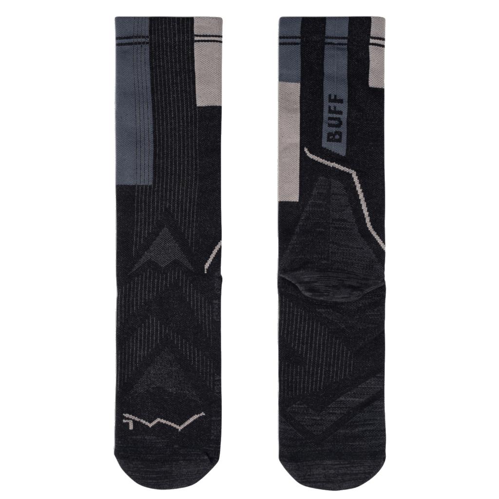 BUFF Coolnet Crew Socks, Unisex black Socks