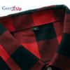 Cozy Up Мужские повседневные фланелевые клетчатые рубашки с коротким рукавом на пуговицах, рабочие рубашки