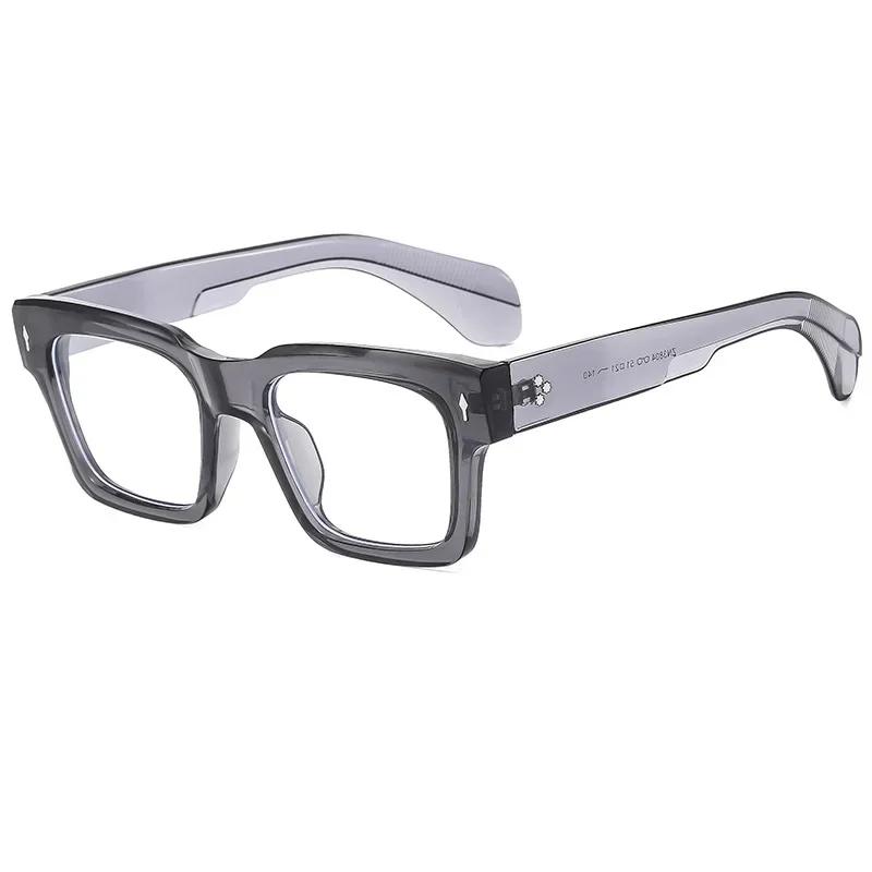 Trendy Square Eyeglasses Frame Clear Lens Brand Glasses Transparent For Men And Women Colorful Style Daily Life Street