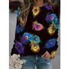 Spring And Autumn 3D Peacocks Printed Long Sleeve T Shirt Women Florals Pullover Harajuku Clothing Fashion Women Tops Sweatshirt