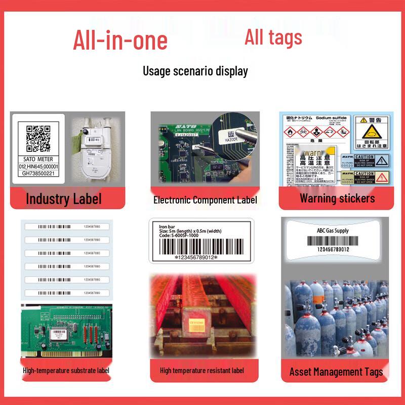 FABULOUS F-LP4208 Thermal Transfer Barcode Label Printer CN plug (adapter included)