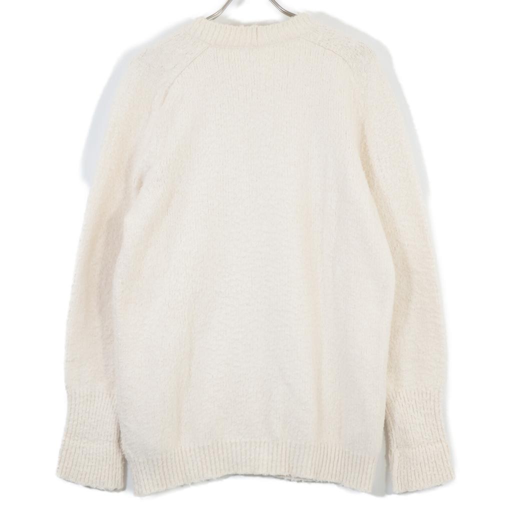 Maison Margiela SI0Gold Plated0002 S17664 22 Years White 5 Gauge Cotton Nylon Pile Cardigan tops XS whiteUsed