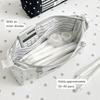 Large Capacity Pencil Case Star Striped Print Stationery Storage Bag Kawaii Pen Bag  Students