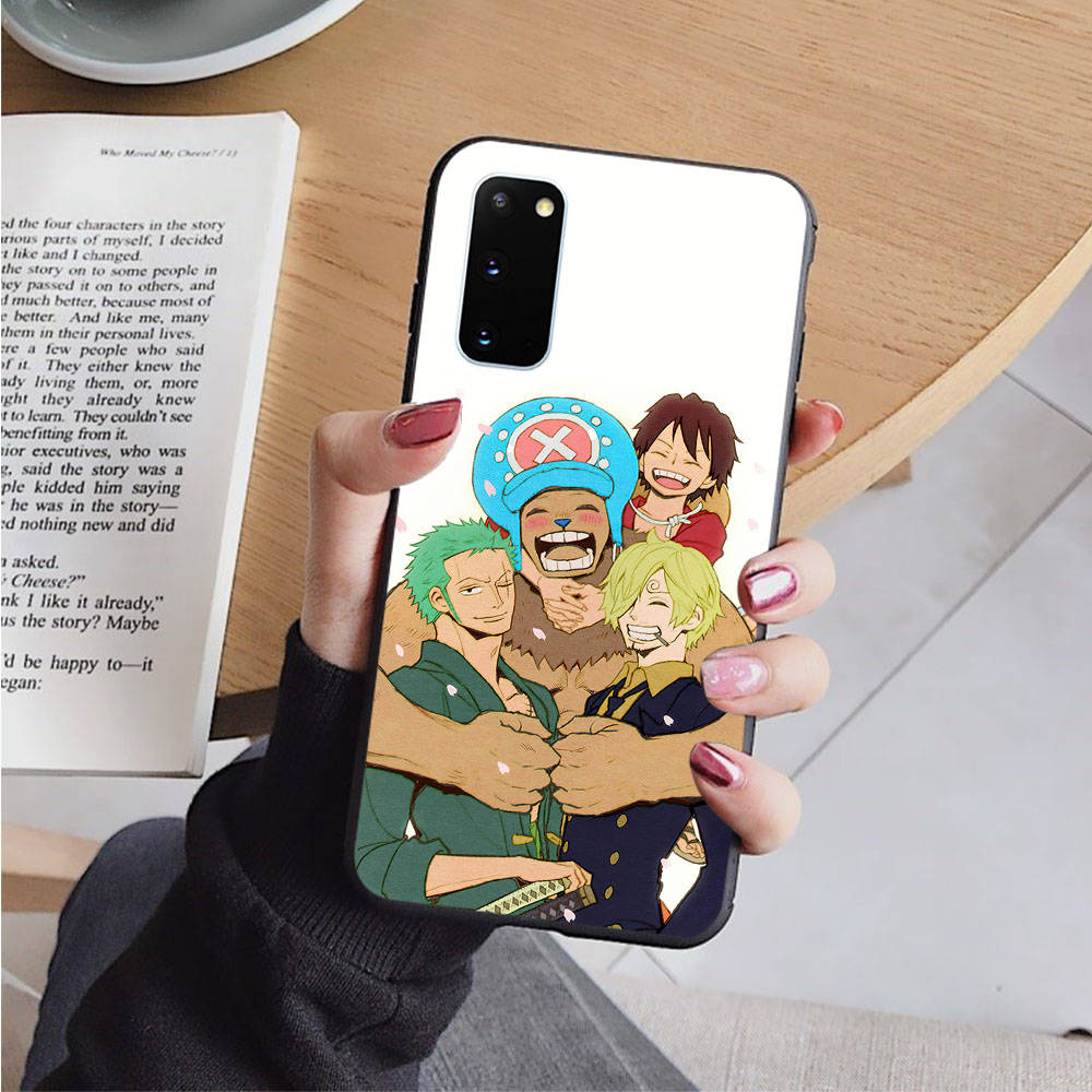 Чехол AD55 One Piece Member Black для iPhone 16 15 Plus 14 13 12 11 Pro 8 7 6S SE 5S X XR XS Max Realme C30 C33 C31 9I Huawei Y8P Y9 Sofe Cover