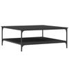VidaXL Coffee Table Black 100x100x40 Cm Engineered Wood 832843