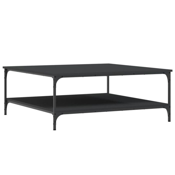 VidaXL Coffee Table Black 100x100x40 Cm Engineered Wood 832843