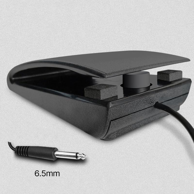 Портативная педаль сустейна для электронных инструментов Удобное управление музыкой для пианино, синтезатора, игроков на ручном пианино