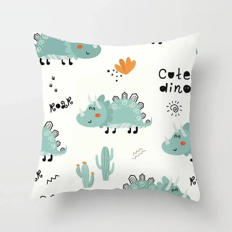 Office Dinosaur Sofa Pillowcase Cushion Cover Pillowcase Cushion Cover Sofa Bed Home Decoration Living Room Car