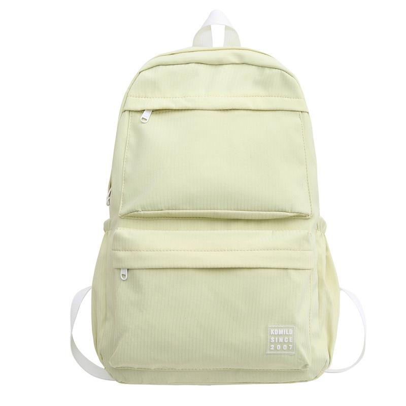 Женская однотонная школьная сумка, рюкзак для школьников младших классов, большой вместительный компьютерный рюкзак