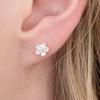 Серьги из серебра 925 пробы с цветами вишни
