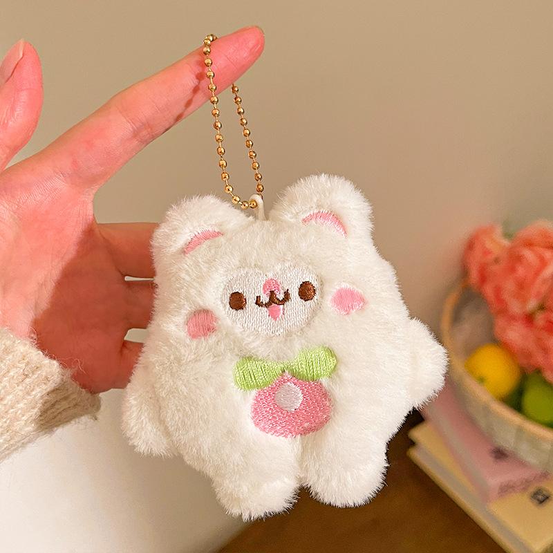 Забавные брелоки-шарики из шерсти с ротиком-сосиской, подвески-плюшевые куклы, брелоки-подвески для рюкзака, автомобильные украшения, аксессуары-подвески для сумки